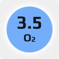 Кислород (О2) 3.5 (99,95%) лазерный в моноблоке 16х50л 200бар, соединение  G3/4 (DIN 9)
