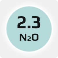Закись азота (N20) техническая 2.3 (99,3%) в баллоне 10л, наполнение 6 кг., соединение W21,8x1/14'' (DIN 6)