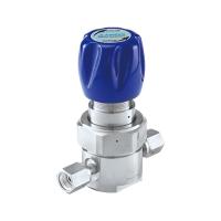 Регулятор AMFLO UHP AU21 Материал: Код SH (Body-SUS316L VAR,Poppet, Nozzle,Diaphragm,Gland- Hastelloy® C-22, Seat: PCTFE) ; Поверхность 0.25 um; 3х портовый, CV-0.09
