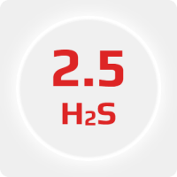 Сероводород (H2S) 2.5 (99,5%) в баллоне 5л (3кг) соединение W21,8x1/14'' (DIN 6)