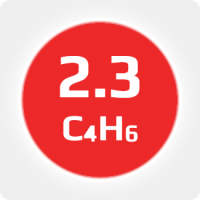 1.3 Бутадиен  (C4H6) 2.3 (99,3%) в баллоне 12л. (4 кг) (с баллоном)