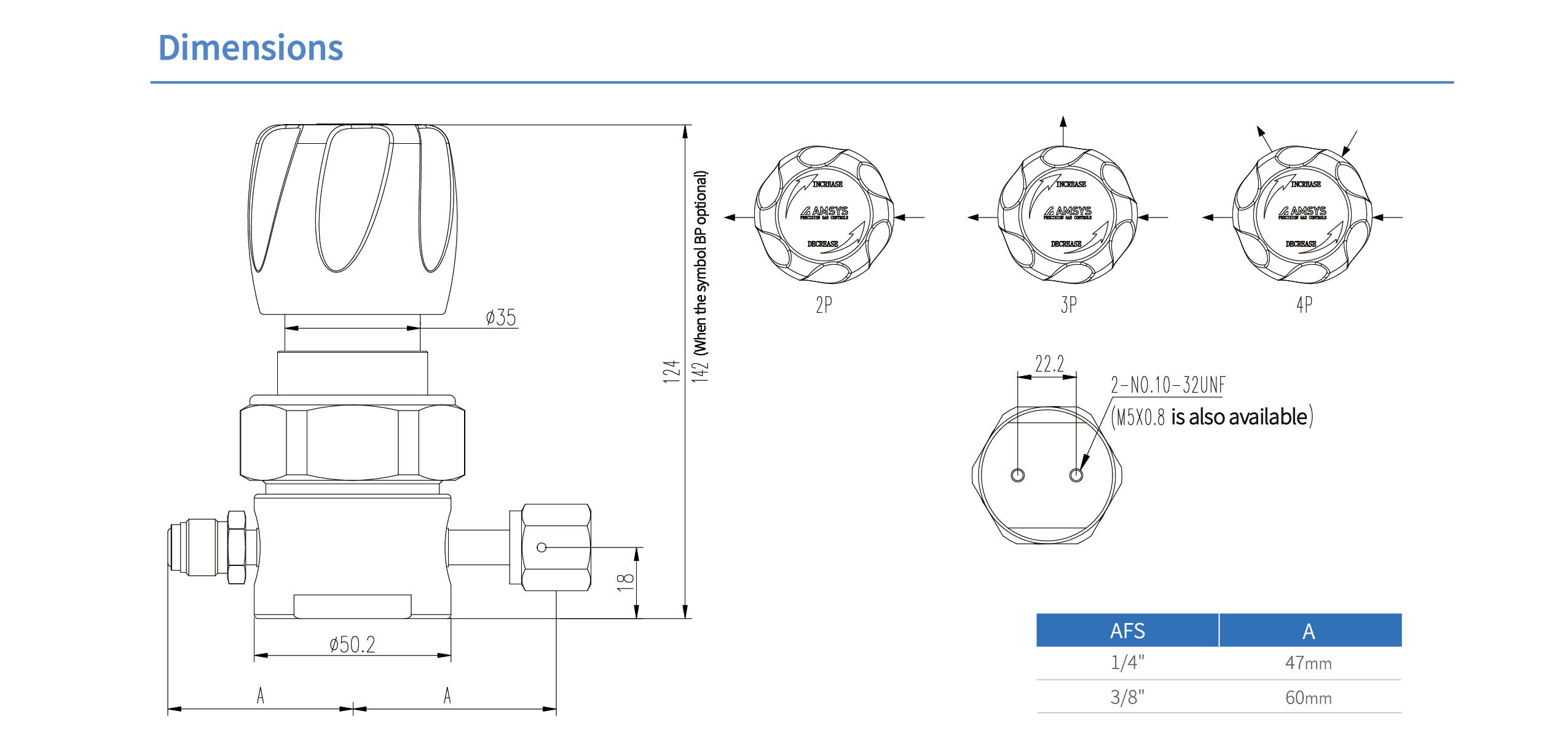 Регулятор AMFLO UHP AU21 Материал: Код ZHP (Body,Gland-SUS316L, Poppet, Nozzle, Diaphragm - Hastelloy® C-22, Seat: PCTFE) ; Поверхность 0.25 um; 3х портовый, CV-0.09