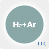 Техническая газовая смесь водород (Н2) 2000 ppm в аргоне (Ar) в стальном баллоне 2 л. вентиль латунь